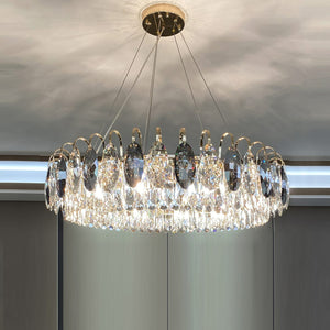 Luxurious K9 Crystal Chandelier Modern Ceiling Light Fixtures Set for Living Room/Dining Room