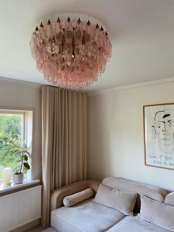 Murano Chandelier – Poliedri – 84 glasses