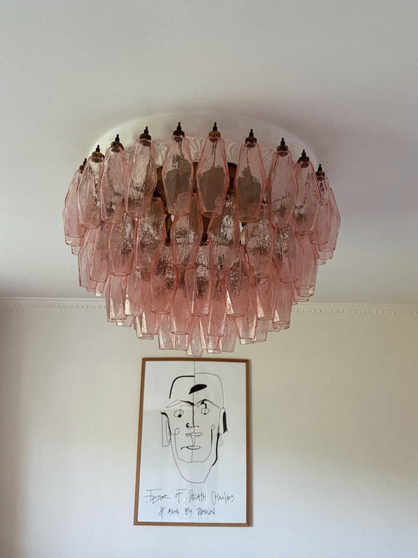 Murano Chandelier – Poliedri – 84 glasses