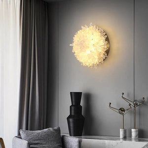 Rose Rock Crystal Wall Sconce Crystal Accent Wall Sconce