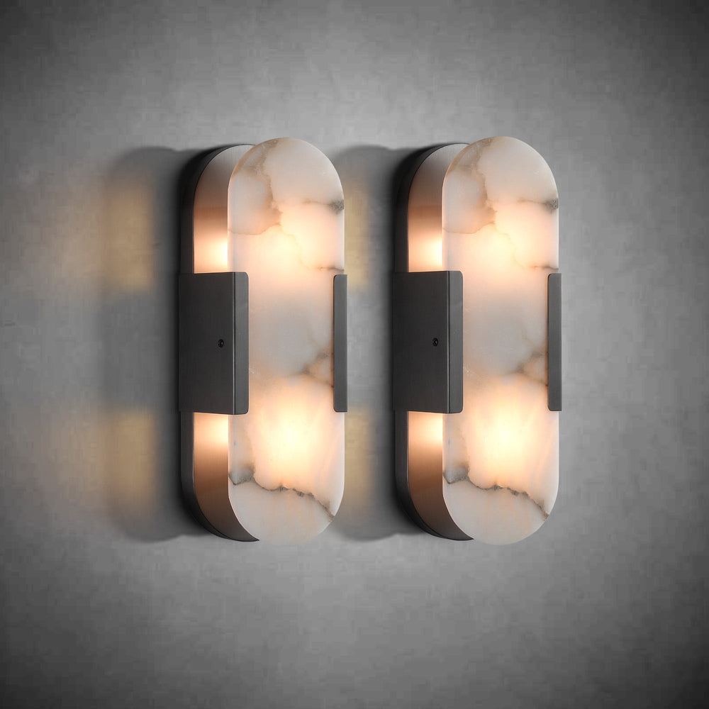 Alabaster Wall lamp Set (2 Pieces)