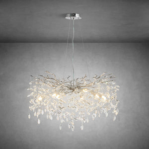 Modern Gold Tree Branch Crystal Chandelier