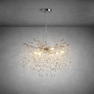 Modern Gold Tree Branch Crystal Chandelier