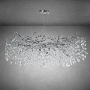 Modern Gold Tree Branch Crystal Chandelier