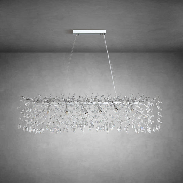 Modern Gold Tree Branch Crystal Chandelier