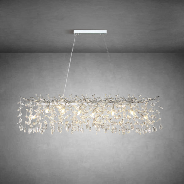 Modern Gold Tree Branch Crystal Chandelier