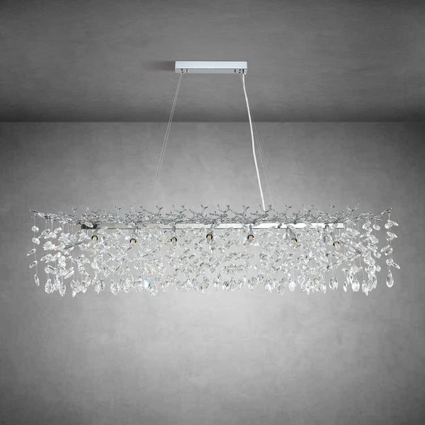 Modern Gold Tree Branch Crystal Chandelier