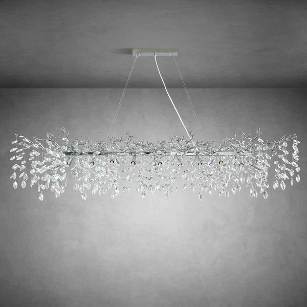 Modern Gold Tree Branch Crystal Chandelier