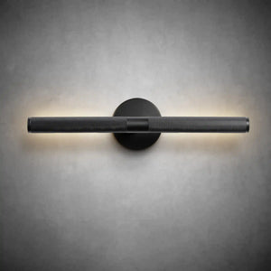Black Copper Bathroom Wall Sconce Light with 360° Rotatable Shade