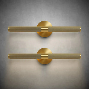 Black Copper Bathroom Wall Sconce Light with 360° Rotatable Shade