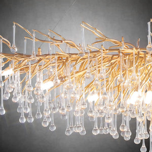 63" Modern Crystal Tree Branch Chandelier with 15 Lights