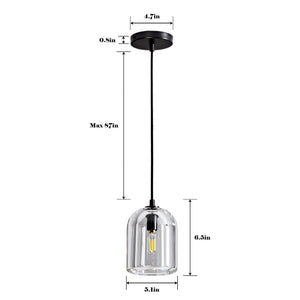 Crystal Modern Bell-Shaped Pendant Light