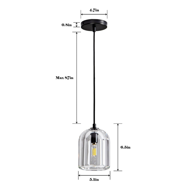 Crystal Modern Bell-Shaped Pendant Light