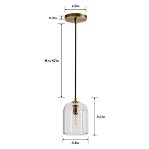 Crystal Modern Bell-Shaped Pendant Light