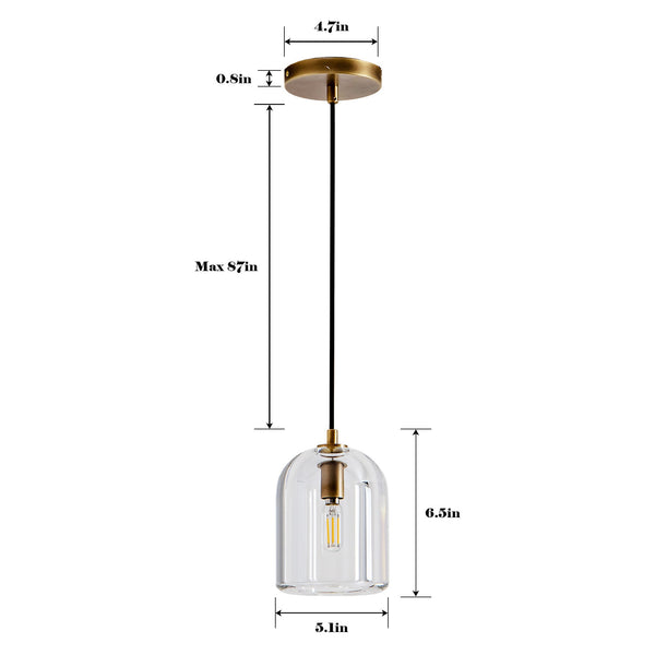 Crystal Modern Bell-Shaped Pendant Light