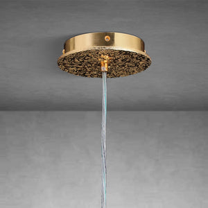 23.6" Modern Gold Tree Branch Crystal Chandelier