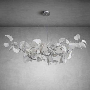 Ceramic Ginkgo Leaf Rectangula Chandelier