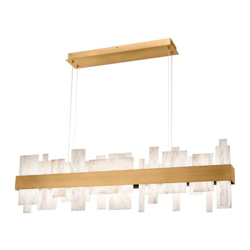 Acropolis 46in LED Linear Alabaster Chandelier-chandeliers for dining room,chandeliers for stairways,chandeliers for foyer,chandeliers for bedrooms,chandeliers for kitchen,chandeliers for living room-Arialamps