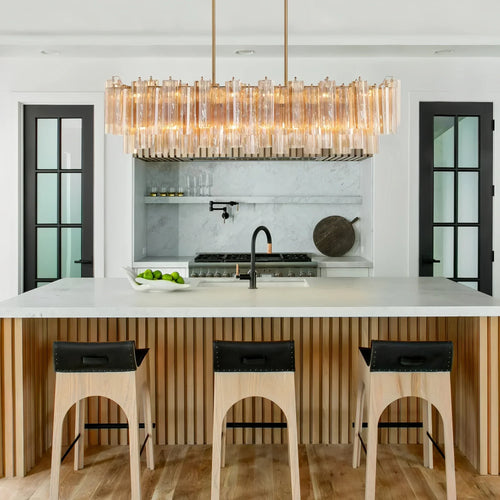 Addis 51'' Modern Linear Chandelier for Dining Room-