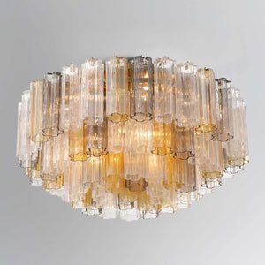 Addis Flushmount 22"/32"-32"-16 Lights-Polished Chrome-Autumn-Arialamps