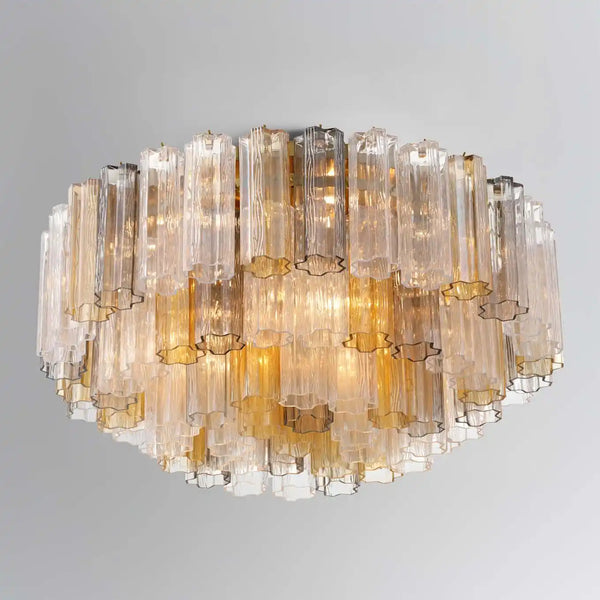 Addis Flushmount 22"/32"-32"-16 Lights-Polished Chrome-Autumn-Arialamps