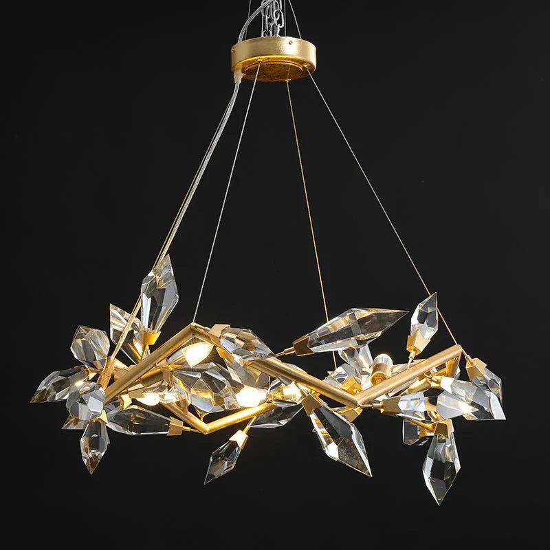Addison 34" Crystal Chandelier - Arialamps