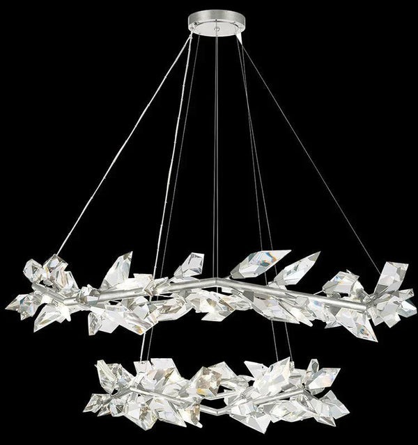 Addison 55" Round Crystal Chandelier - Arialamps