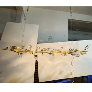 Addison 72" Linear Crystal chandelier - Arialamps