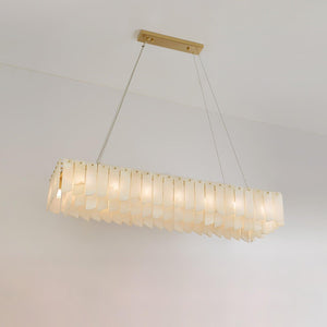 Alabaster Cascade Tiered Chandelier 27.6-Arialamps