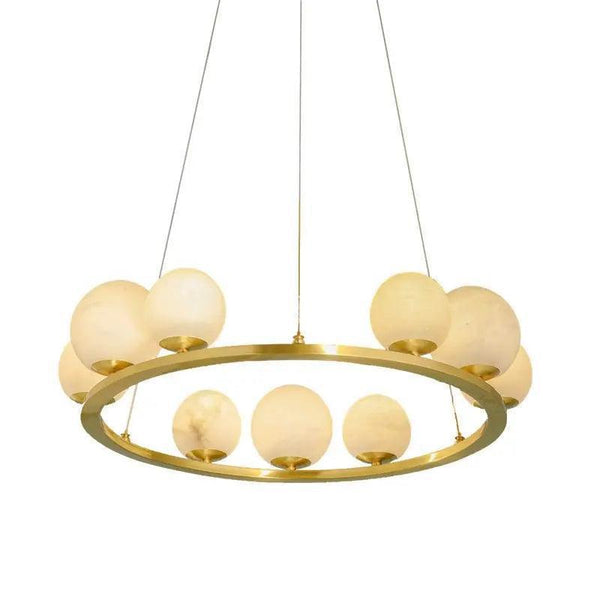 Alabaster Chandeliers Spain Dining Room-Arialamps