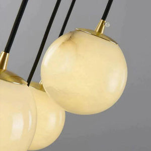 Alabaster Global Wavy Chandelier-chandeliers for dining room,chandeliers for stairways,chandeliers for foyer,chandeliers for bedrooms,chandeliers for kitchen,chandeliers for living room-Arialamps