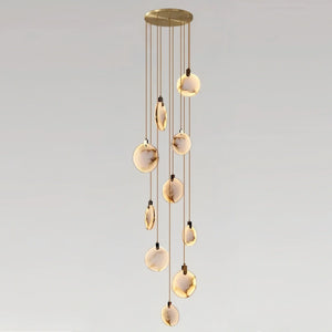 Alabaster Long Staircase Chandelier 5 styles-NORMAL-Arialamps