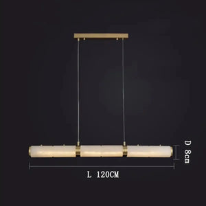 Alabaster Magnificence Art Linear Chandelier - Arialamps
