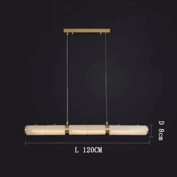 Alabaster Magnificence Art Linear Chandelier - Arialamps