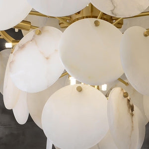 Alabaster Shell Brass Chandelier with 2/3/4/5/6 layer-Arialamps