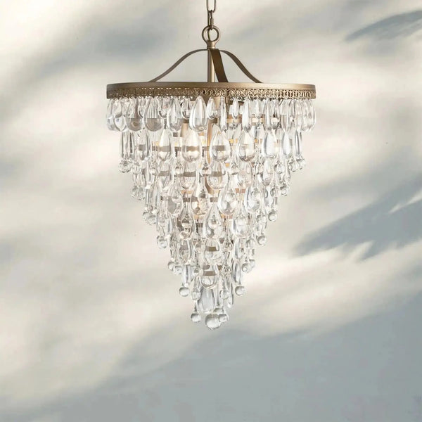 Anabelle Round Chandelier 17''23''H - Arialamps