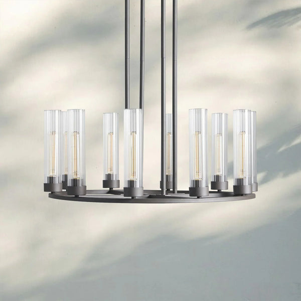 Andreass Round Chandelier 10/12 Light-10-Light-Bronze-