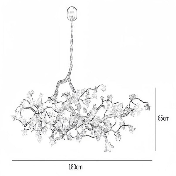 Aosta Branch Chandelier - Arialamps