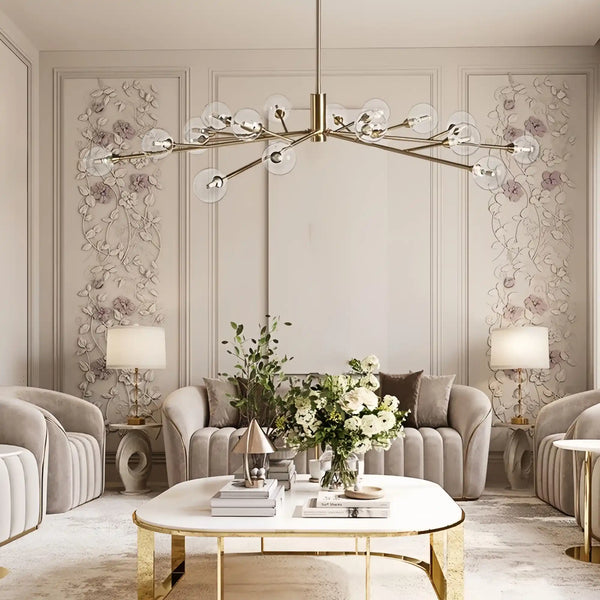 Apollo Round Chandelier 36" 47" 59"