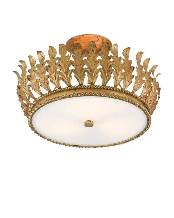 Arcadia Semi - Flush Mount Chandelier 18.5'' For living room, bed room, Foyer Entryway - Arialamps
