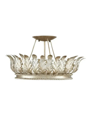 Arcadia Semi - Flush Mount Chandelier 18.5'' For living room, bed room, Foyer Entryway - Arialamps