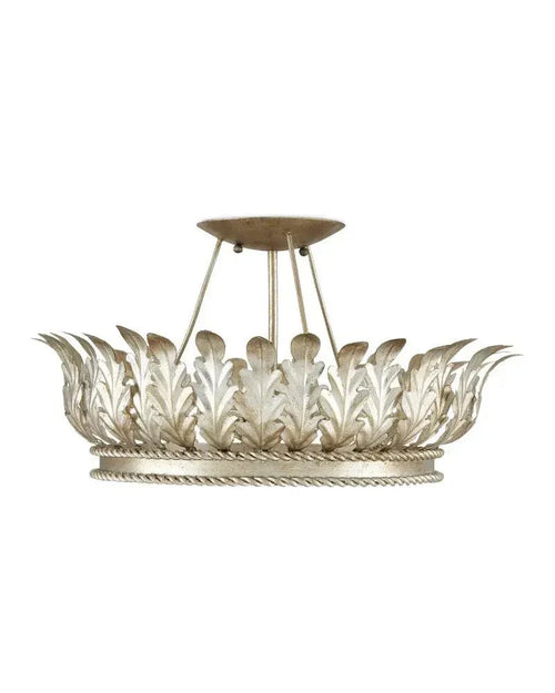 Arcadia Semi - Flush Mount Chandelier 18.5'' For living room, bed room, Foyer Entryway - Arialamps
