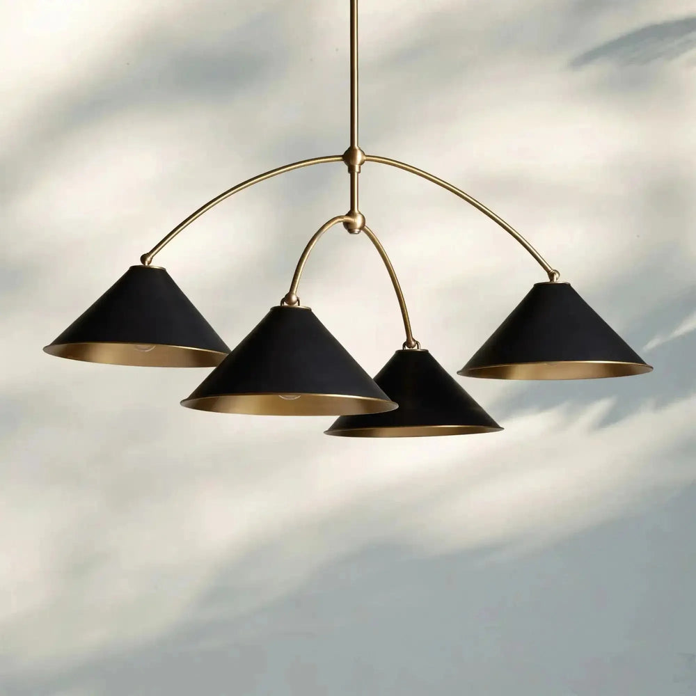 Arno 4 - Light Round Chandelier - Arialamps