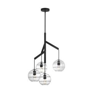 Art Glass Ball Sedona Chandelier - Arialamps