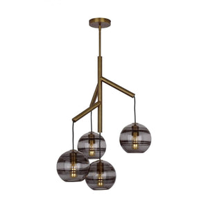 Art Glass Ball Sedona Chandelier - Arialamps