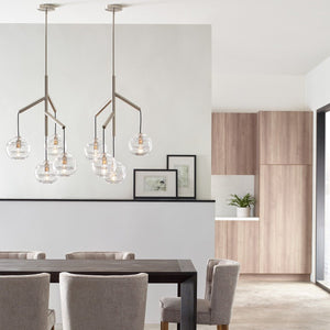 Art Glass Ball Sedona Chandelier - Arialamps