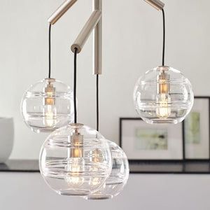 Art Glass Ball Sedona Chandelier - Arialamps