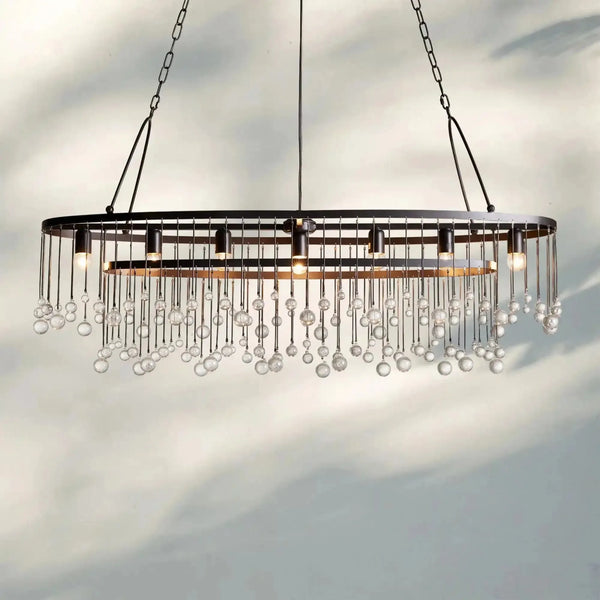 Aubrey 7 Light Oval Chandelier - Arialamps