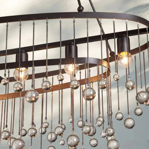 Aubrey 7 Light Oval Chandelier - Arialamps