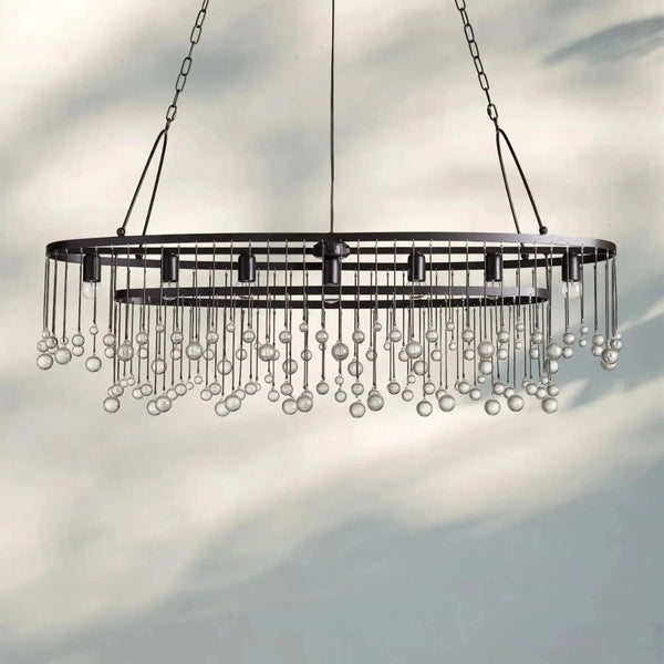Aubrey 7 Light Oval Chandelier - Arialamps